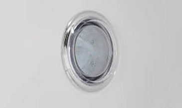 Colorful pool bottom light